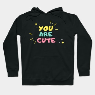 Yellow and Pink Typography Hoodie